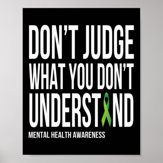 精神保健意識を理解していないものを判断する ポスター (正面)