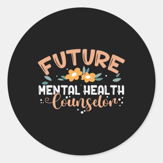 精神保健指導員精神保健指導員 ラウンドシール (正面)