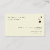 精神保健指導官及び精神療法士 名刺 (裏面)