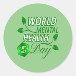 精神保健日 ラウンドシール
