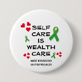 精神保健気に自富気に信者 缶バッジ (正面)