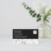 精神保健相談事モダン業票 名刺 (スタンド正面)