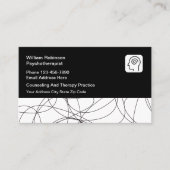 精神保健相談事モダン業票 名刺 (正面)