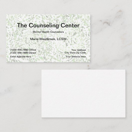 精神保健相談所 名刺 (正面/裏面)