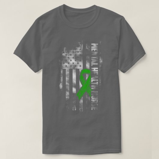 精神保健看護師 看護 Rn5212 2385 Tシャツ (デザイン正面)