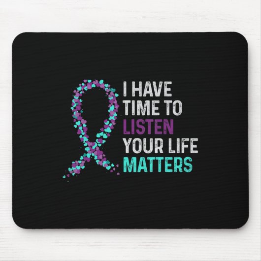 精神保健聞自殺する時間がある マウスパッド (正面)