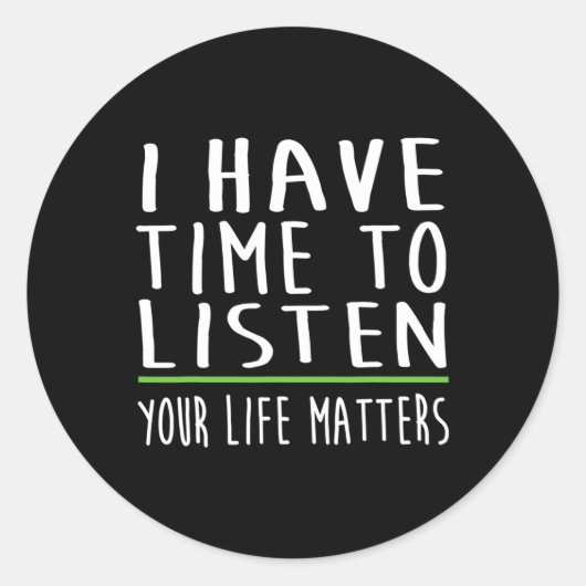 精神保健聞認識度汚名を被る ラウンドシール (正面)