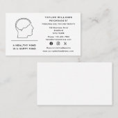 精神保健臨床心理学者ソーシャルメディア 名刺 (正面/裏面)