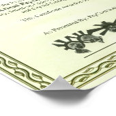 精神修習証明書 ポスター (角)