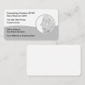 精神健ユニーク全カウンセラー精神療法 名刺 (正面/裏面)