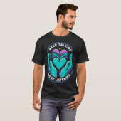 精神健康回復の旅の自殺Ptsd Awaren Tシャツ (正面フル)
