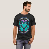 精神健康回復の旅の自殺Ptsd Awaren Tシャツ (正面フル)