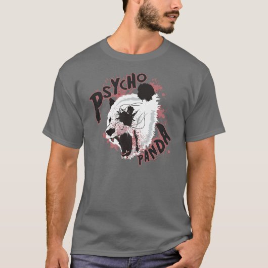 精神分析のパンダのTシャツ Tシャツ (正面)