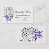 精神分析のフクロウの名刺 名刺 (正面/裏面)