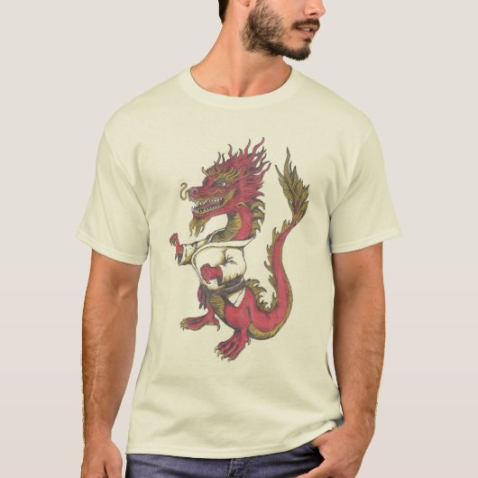精神分析の柔道のお母さん--ドラゴン Tシャツ (正面)
