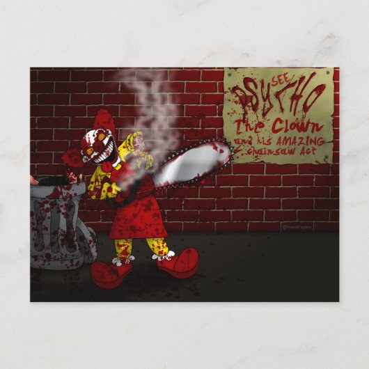 精神分析ピエロの郵便はがき ポストカード (正面)