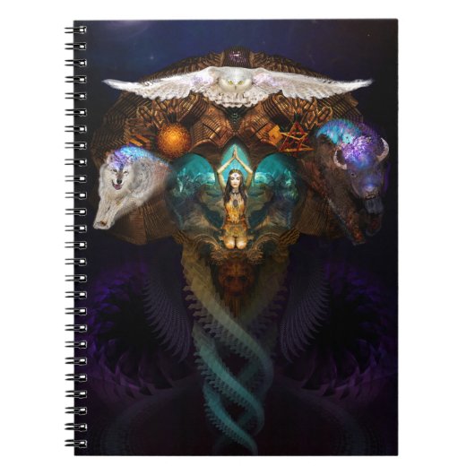 精神動物の呼出し ノートブック (正面)