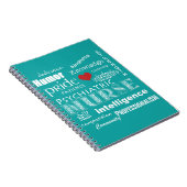 精神医学のナース属性か水の青 ノートブック (右側)