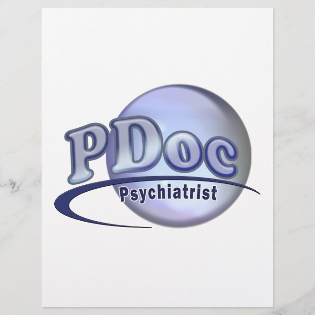 精神医学のPDoc医師精神科医ロゴ (正面)