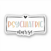 精神医学ナース、精神医学ナースのギフト シール (正面)