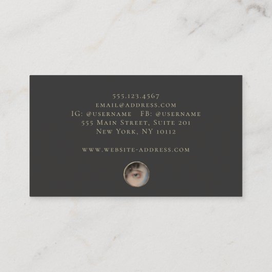 精神培地、神秘的 名刺 (裏面)