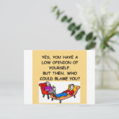 精神学のジョーク ポストカード (スタンド正面)