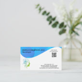 精神心理学のロゴ | 健康科学 名刺 (スタンド正面)