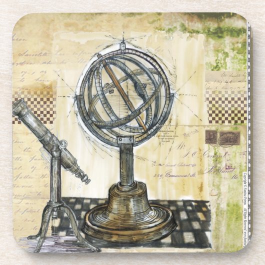 "精神旅行"の、5つのプラスチックコースター コースター (正面)