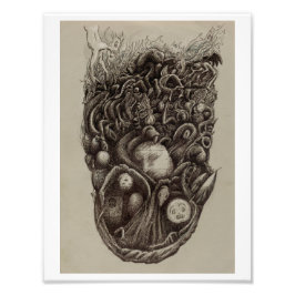 精神暴行 フォトプリント           