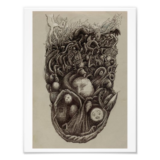 精神暴行 フォトプリント            (正面)