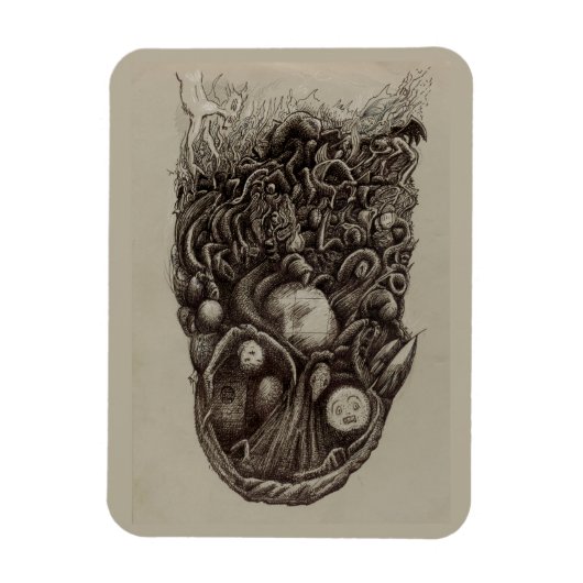 精神暴行 マグネット (縦)