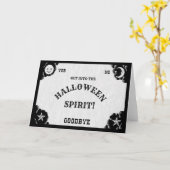 精神板ハロウィンの精神の挨拶状 カード (黄色い花)