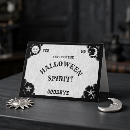 精神板ハロウィンの精神の挨拶状 カード