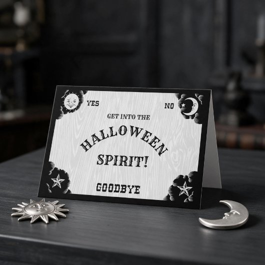精神板ハロウィンの精神の挨拶状 カード