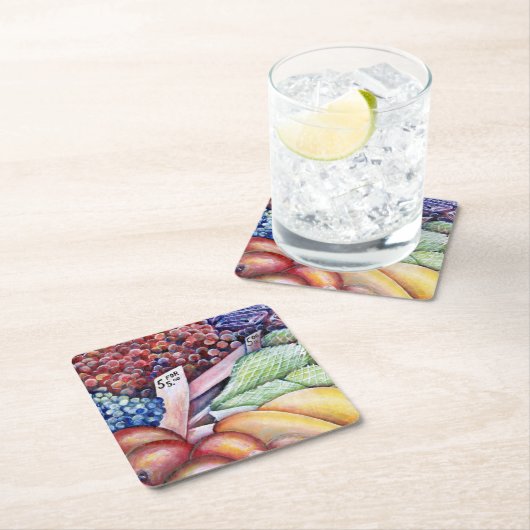 精神消費のみ スクエアペーパーコースター (インサイチュ)