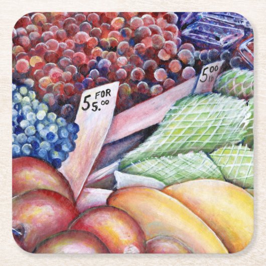 精神消費のみ スクエアペーパーコースター (正面)