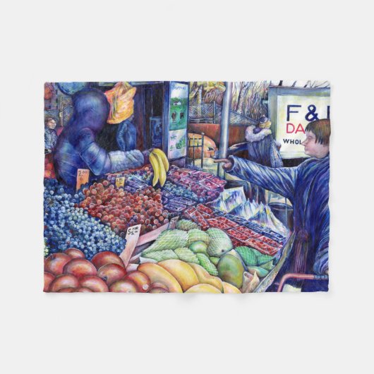 精神消費のみ フリースブランケット (正面(横))