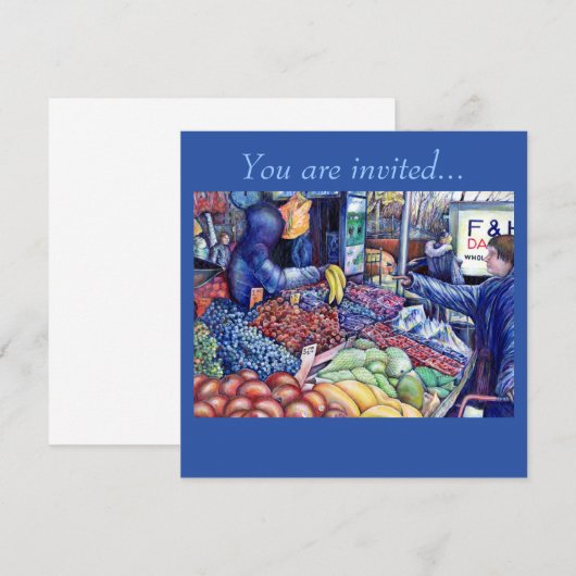 精神消費のみ 招待状 (正面/裏面)