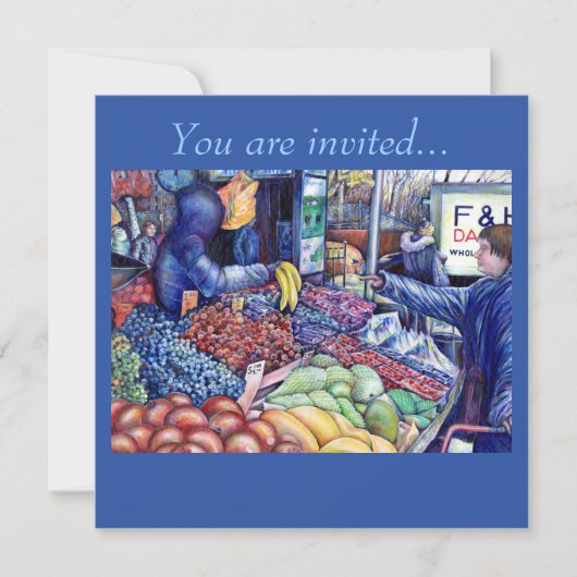 精神消費のみ 招待状 (正面)