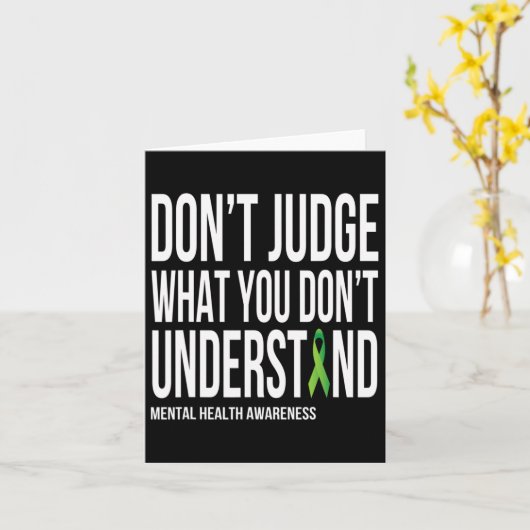 精神状態を理解していないものを判断してはいけない カード (黄色い花)