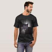 精神異常のオオカミのアドバイス動物のミーム Tシャツ (正面フル)