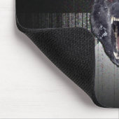 精神異常のオオカミのマウスパッド マウスパッド (コーナー)