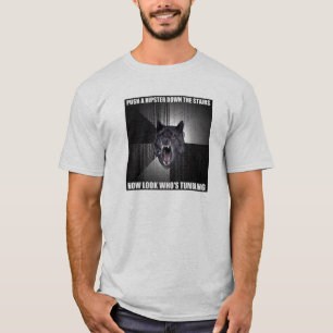 精神異常のオオカミ Tシャツ