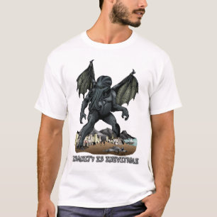 精神異常はですCthulhuの避けられないTシャツ(ライト) Tシャツ