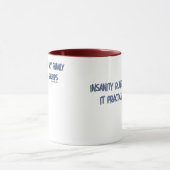 精神異常は私の家族のマグで走ります マグカップ (中央)