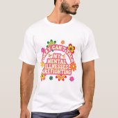 精神疾患が喧嘩中につき話せません Tシャツ (正面)