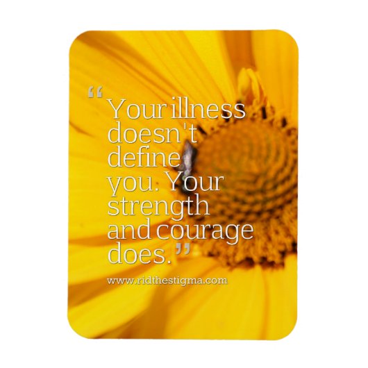 精神疾患に対するスティグマを取り除く。マグネット マグネット (縦)