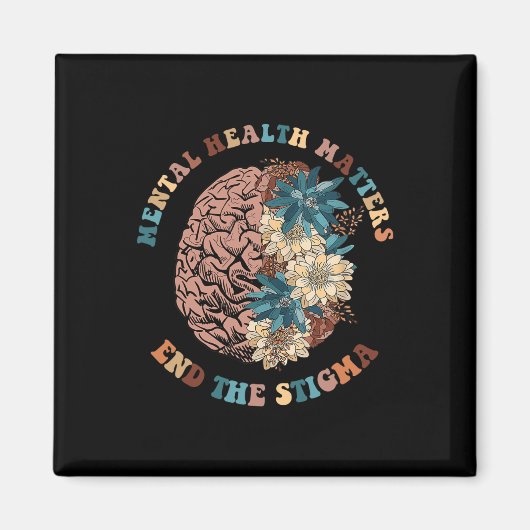 精神疾患に対する偏見、メンタルヘルスの問題に対する意識 マグネット (正面)