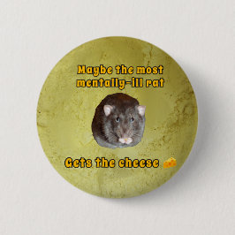 精神疾患ラットボタン 缶バッジ