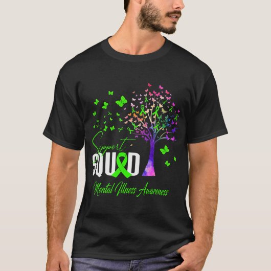 精神疾患支援班認識度 Tシャツ (正面)